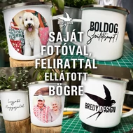 Saját fotóval, felirattal ellátott bögre