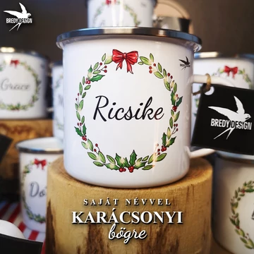 Karácsonyi bögre – Saját névvel II.