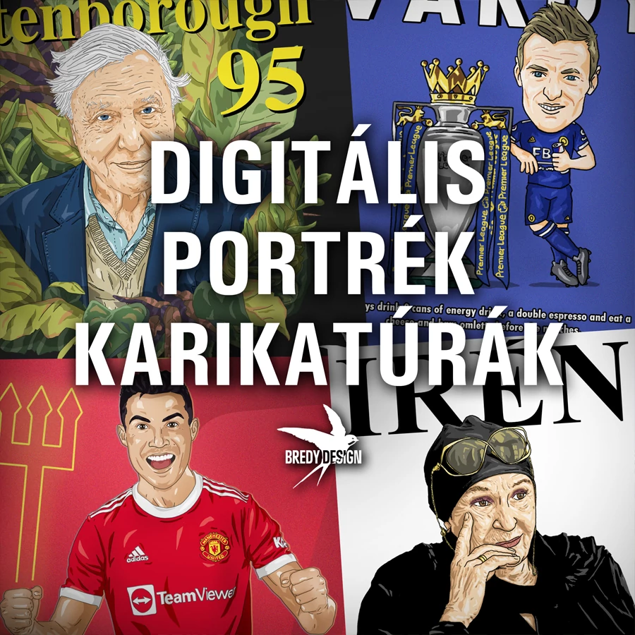 Digitális Portrék, Karikatúrák